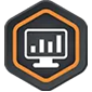Orange dashboard icon