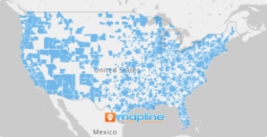 Map of U.S. Core Based Statistical Areas