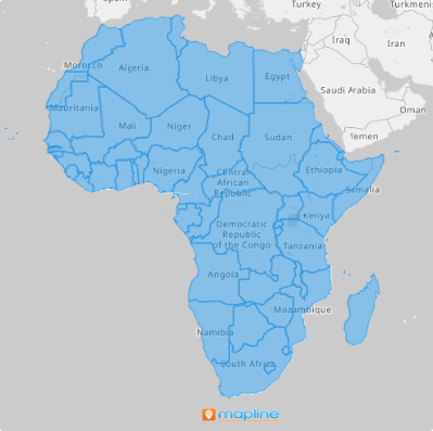 Map of Africa countries