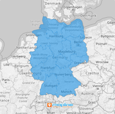 Map of German States