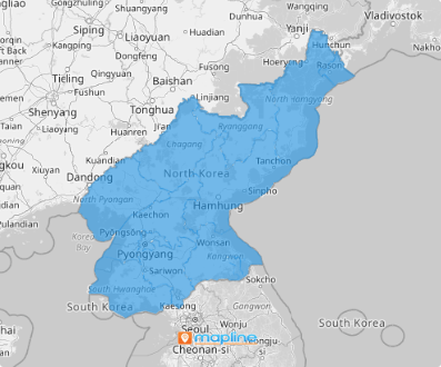 Map of North Korea Provinces