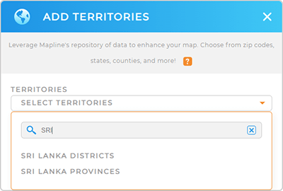 Create a map of Sri Lanka districts