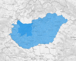 Map of Hungary Localities