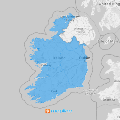 Ireland provinces map