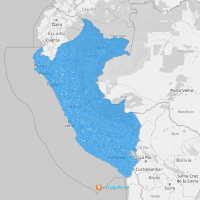 Map of Peru districts