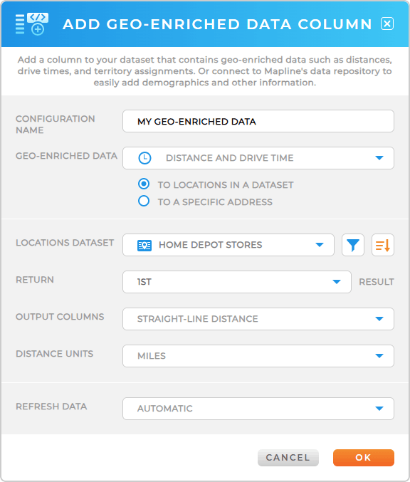 Screenshot of the coverage circle lightbox, with the Fill section highlighted.