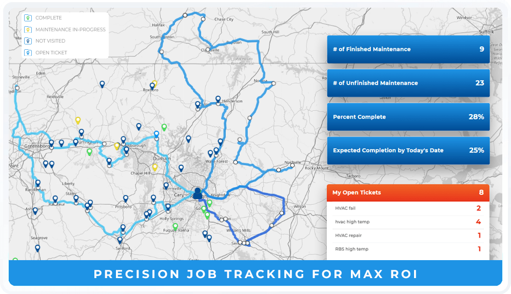 Seamless job tracking for field service efficiency