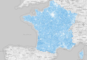 Map of France Postal Codes