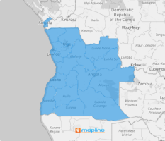 Map of Angola Provinces