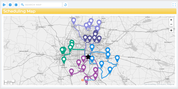 Map Integrated Calendar