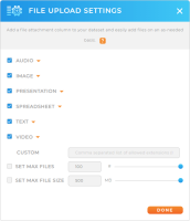 Add a new file column in your Mapline dataset