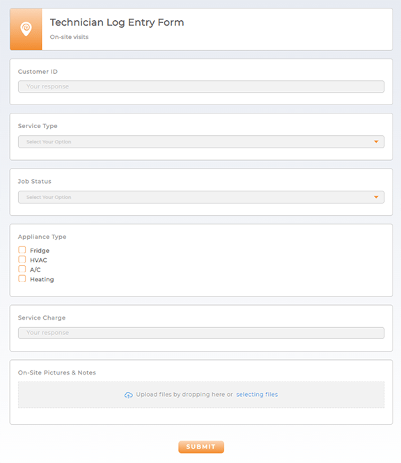 Add a new job tracking form in Mapline