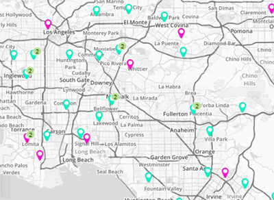 Screenshot of a map after applying Mapline segments