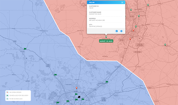 Instant delivery maps