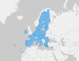 Map of European Union Members