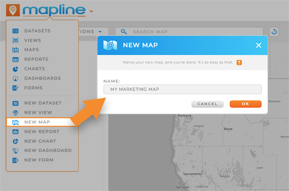 Create instant customer and market maps