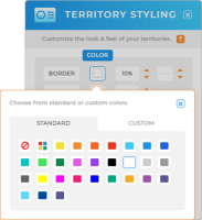 screenshot of map territory styling lightbox