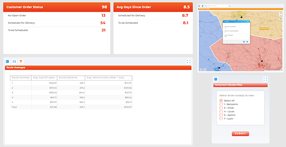 Event management dashboard in Mapline