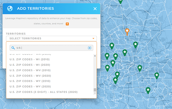 Add government boundaries to your market analysis map