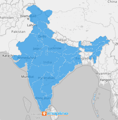 Map of India states