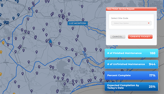 Get detailed driver and route stats for field service jobs