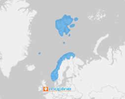 Map of Norway Counties