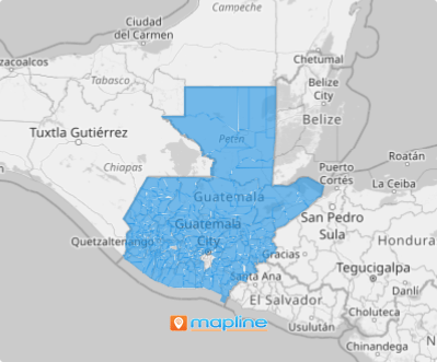 Map of Guatemala municipalities 