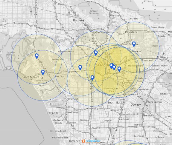 Clustering by pin counts and geographic proximity adds another layer of control by balancing both location density and distribution.