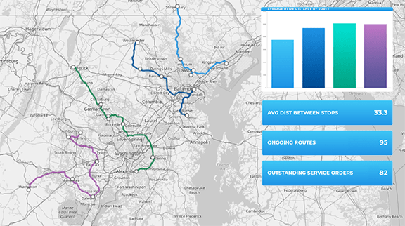 Automated route planning for field service teams